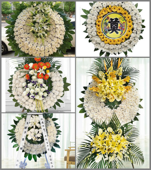 四川成都金堂县赵家镇莲墩村花圈速递